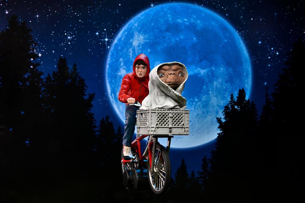 E.T. - Der Außerirdische Actionfigur Elliott & E.T. on Bicycle 13 cm