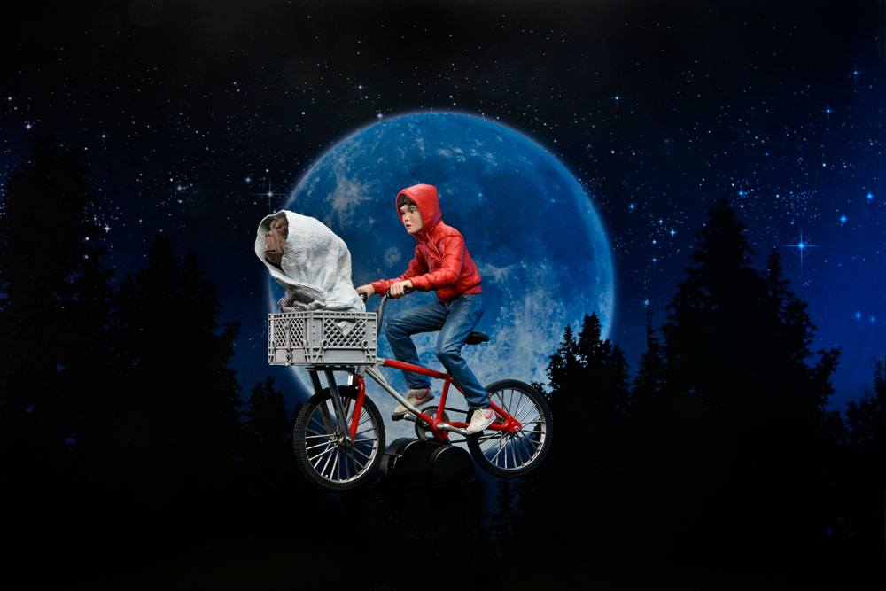 E.T. - Der Außerirdische Actionfigur Elliott & E.T. on Bicycle 13 cm
