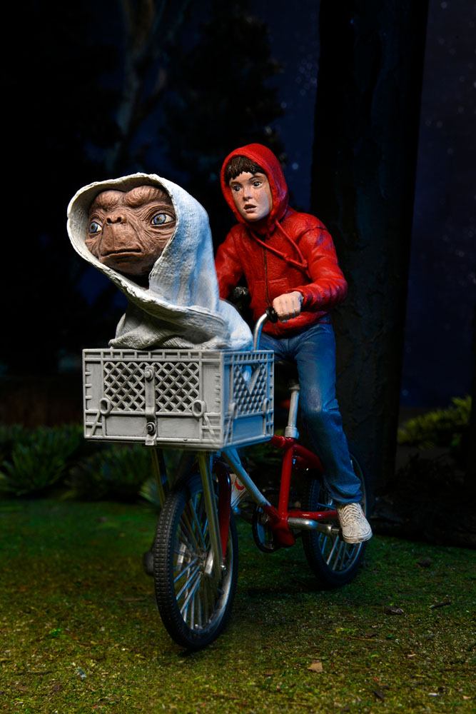 E.T. - Der Außerirdische Actionfigur Elliott & E.T. on Bicycle 13 cm