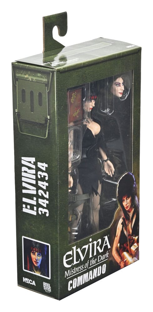 Elvira - Herrscherin der Dunkelheit Clothed Actionfigur Commando Elvira 20 cm        