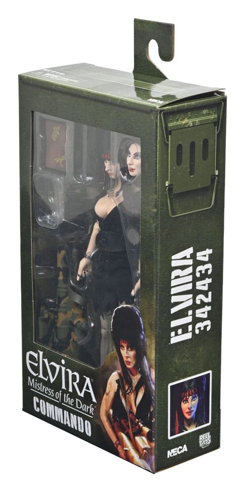 Elvira - Herrscherin der Dunkelheit Clothed Actionfigur Commando Elvira 20 cm        