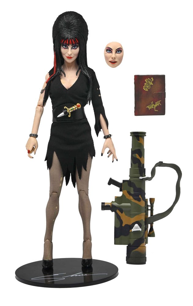 Elvira - Herrscherin der Dunkelheit Clothed Actionfigur Commando Elvira 20 cm        