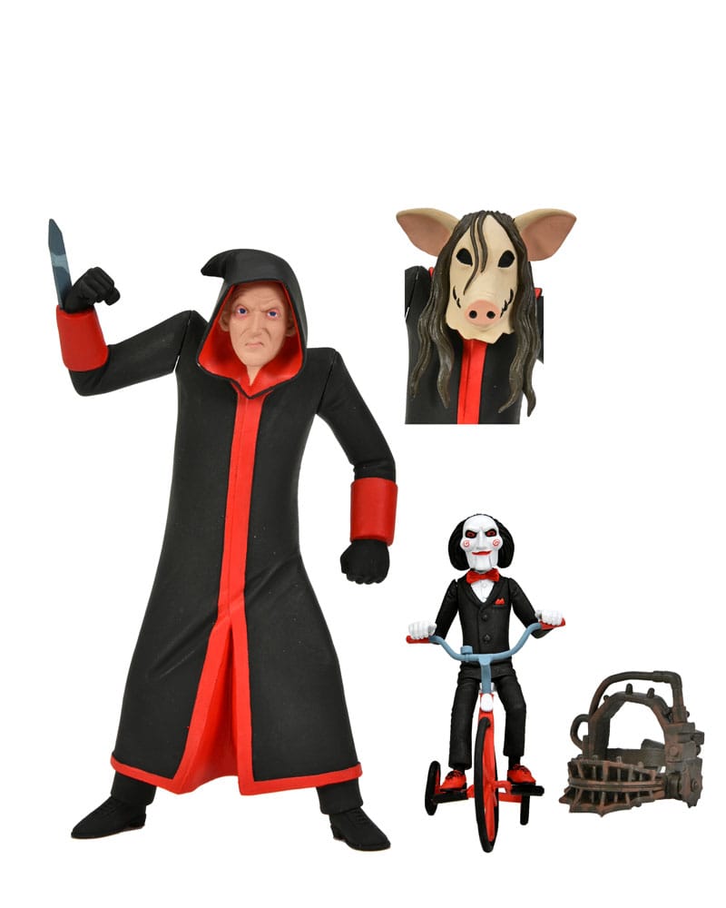 Saw Toony Terrors Actionfigur Jigsaw Killer with Billy and Tricycle Boxed Set 15 cm