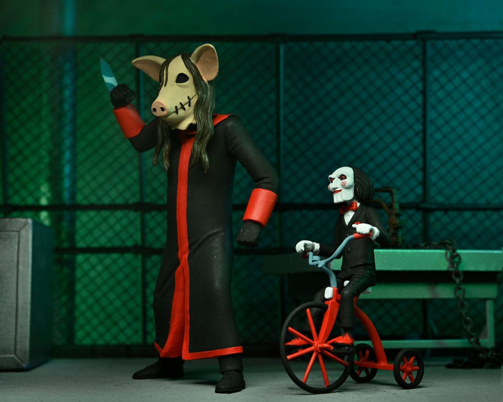 Saw Toony Terrors Actionfigur Jigsaw Killer with Billy and Tricycle Boxed Set 15 cm