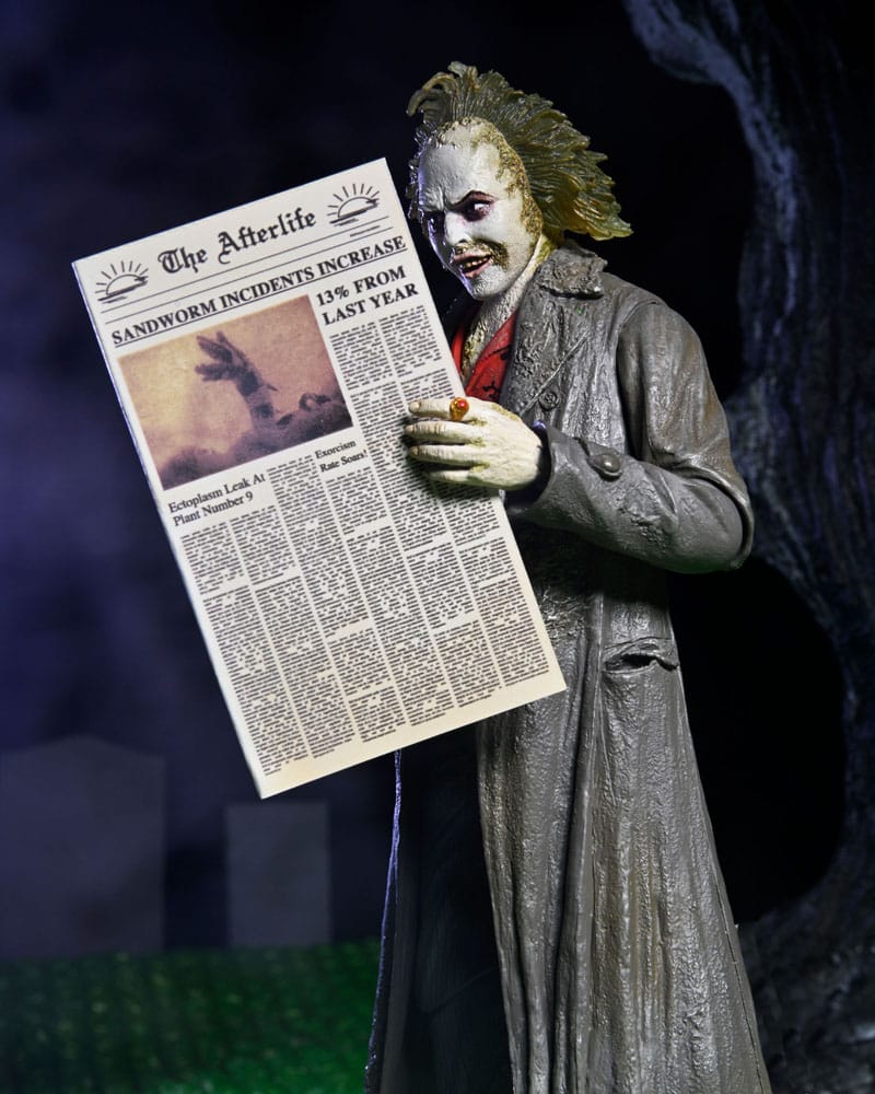 Beetlejuice 1988 Ultimate Actionfigur Beetlejuice: Tour Guide The Bio-Exorcist 18 cm          