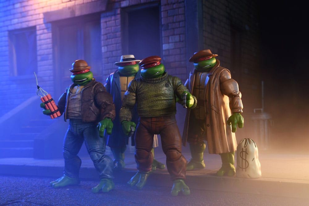 Teenage Mutant Ninja Turtles Actionfiguren 4er Pack Gangster Turtles 18 cm