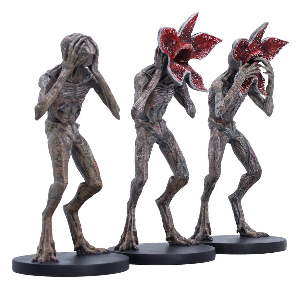 Stranger Things Figur Three Wise Demogorgons 16 cm