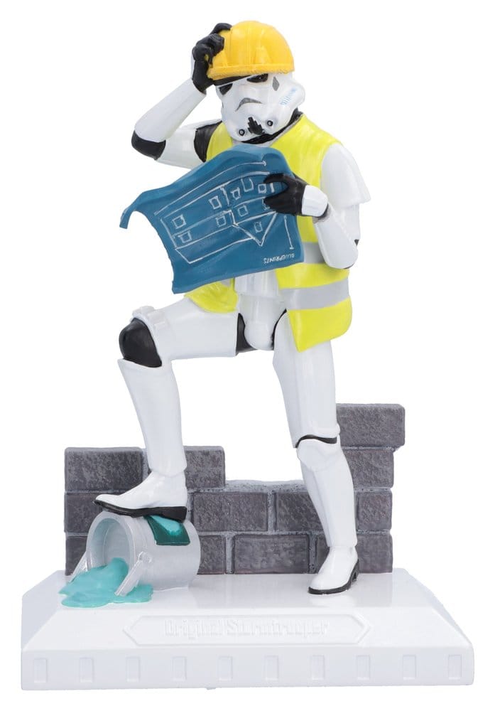 Original Stormtrooper Figur Hit a Brick Wall 18 cm