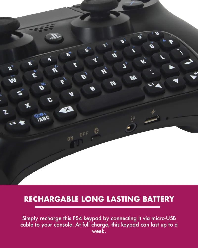 PlayStation 4 Mini-Tastatur / Chatpad Bluetooth Wireless