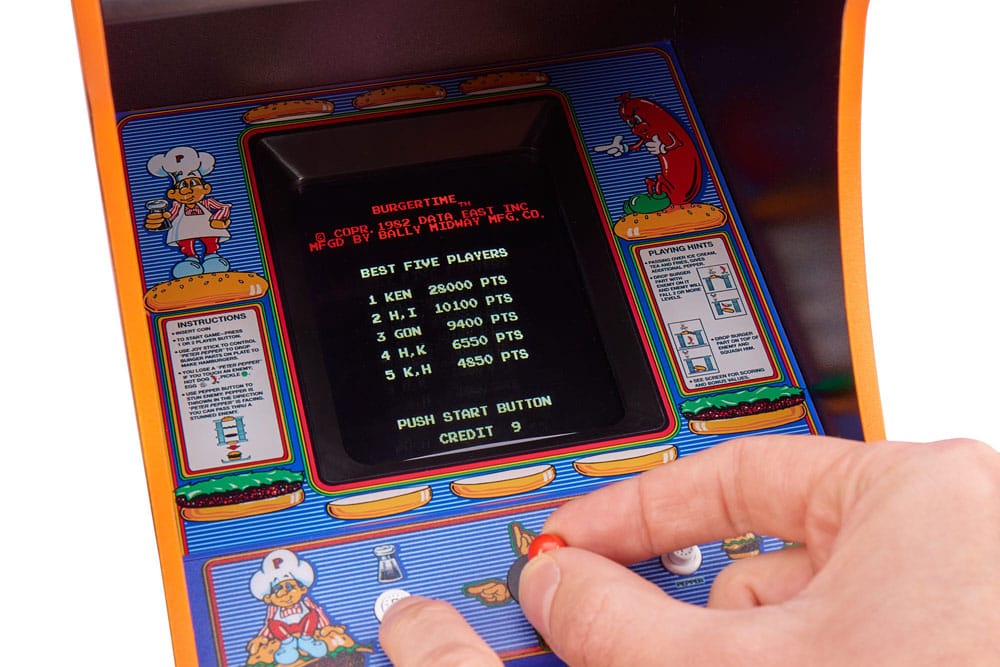 Burger Time Quarter Arcade Machine 44 cm       