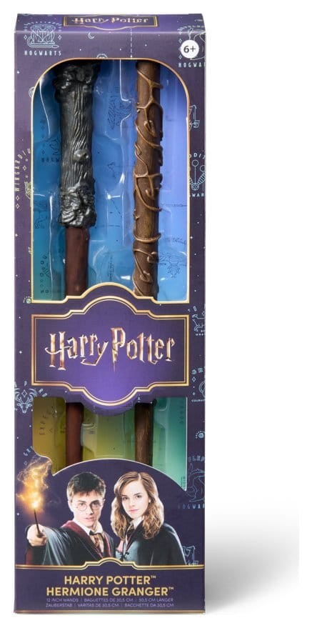 Harry Potter Roleplay-Replik Zauberstäbe 2er-Pack Harry Potter & Hermione Granger 31 cm