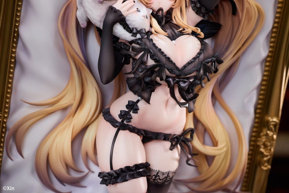 Original Character PVC Figur 1/7 Stella Black Cat Ver. Deluxe Edition 27 cm