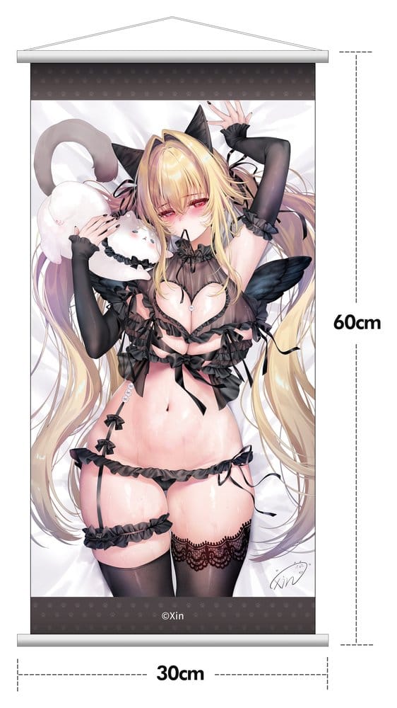 Original Character PVC Figur 1/7 Stella Black Cat Ver. Deluxe Edition 27 cm