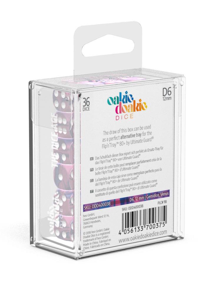 Oakie Doakie Dice W6 Würfel 12 mm Gemidice - Venus (36)