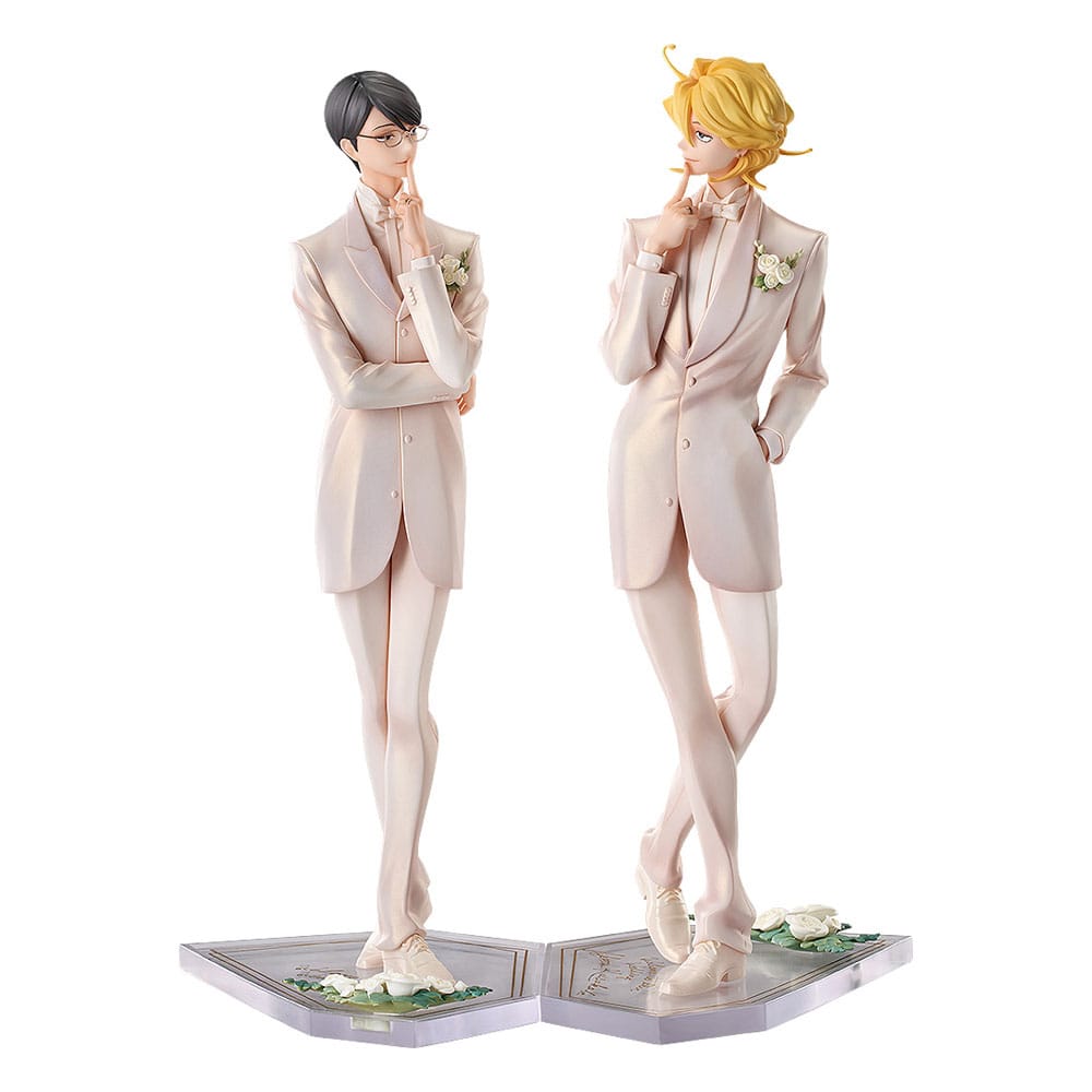 Doukyusei PVC Statuen 2er-Set 1/7 Hikaru Kusakabe & Licht Sajo: Wedding Ver. 24 cm 