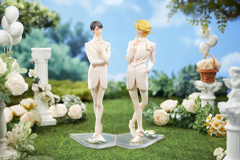 Doukyusei PVC Statuen 2er-Set 1/7 Hikaru Kusakabe & Licht Sajo: Wedding Ver. 24 cm 