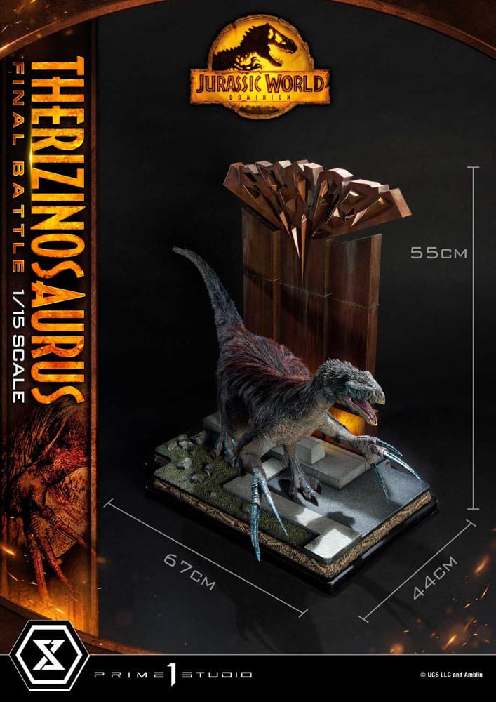 Jurassic World: Ein neues Zeitalter Legacy Museum Collection Statue 1/15 Therizinosaurus Final Battle Regular Version 55 cm