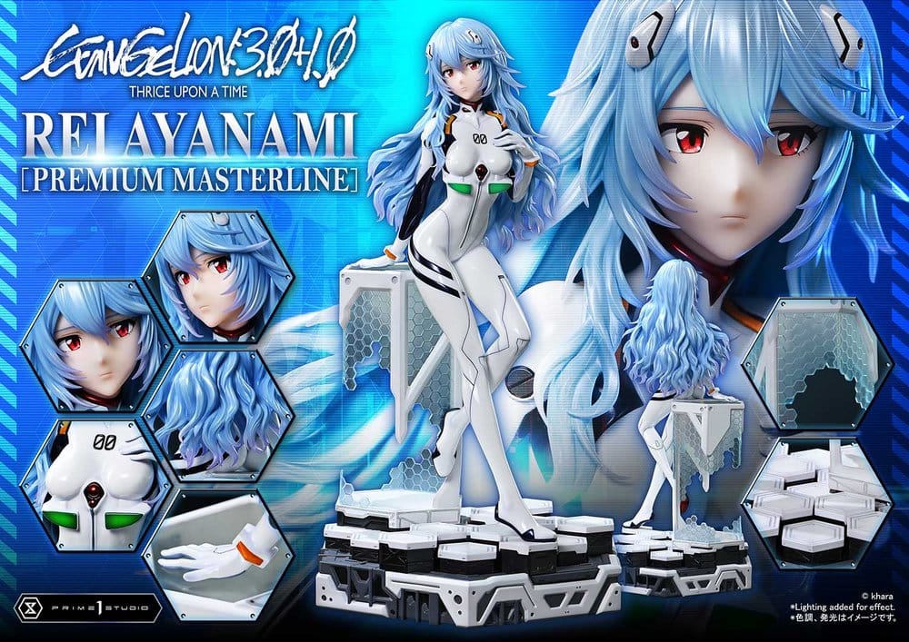 Evangelion: 3.0 + 1.0 Thrice Upon A Time Premium Masterline Series Statue 1/4 Rei Ayanami Bonus Ver. 46 cm 
