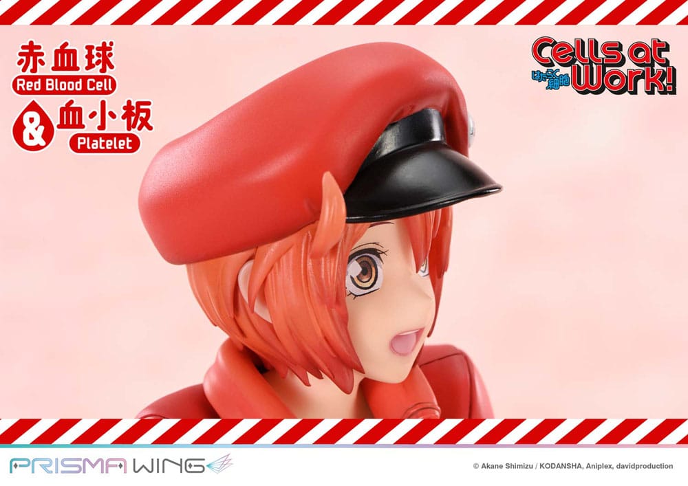 Cells at Work Prisma Wing PVC Statue Red Blood Cell & Platelet  26 cm  