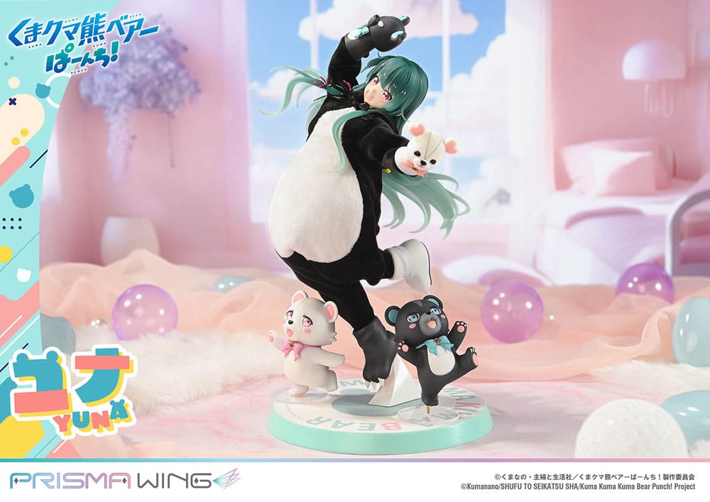 Kuma Kuma Kuma Bear Punch! Prisma Wing PVC Statue 1/7 Yuna 28 cm   
