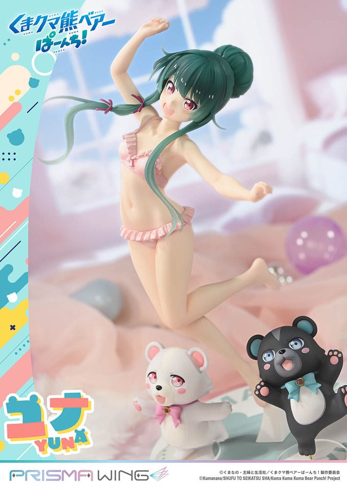 Kuma Kuma Kuma Bear Punch! Prisma Wing PVC Statue 1/7 Yuna 28 cm   
