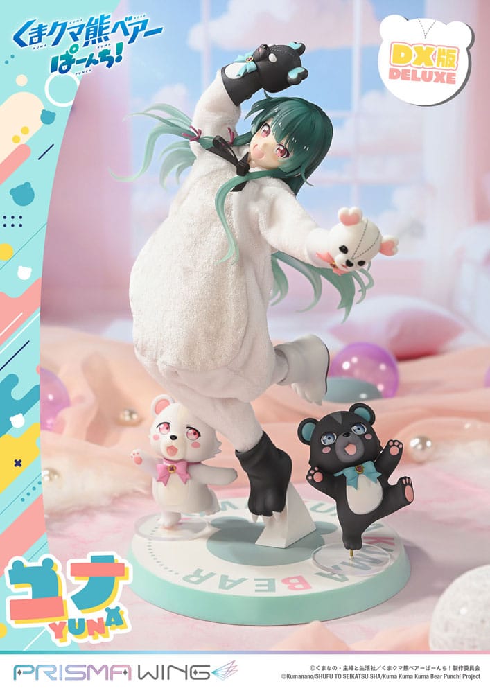 Kuma Kuma Kuma Bear Punch! Prisma Wing PVC Statue 1/7 Yuna Deluxe Version 28 cm  