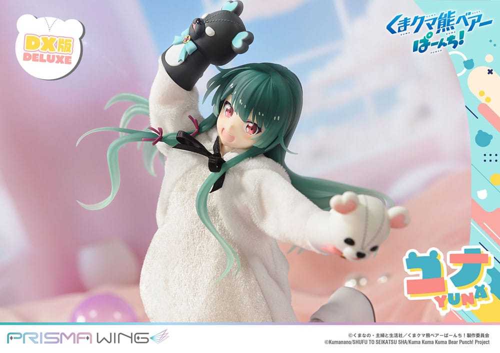 Kuma Kuma Kuma Bear Punch! Prisma Wing PVC Statue 1/7 Yuna Deluxe Version 28 cm  