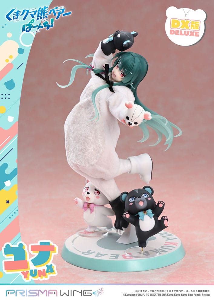 Kuma Kuma Kuma Bear Punch! Prisma Wing PVC Statue 1/7 Yuna Deluxe Version 28 cm  