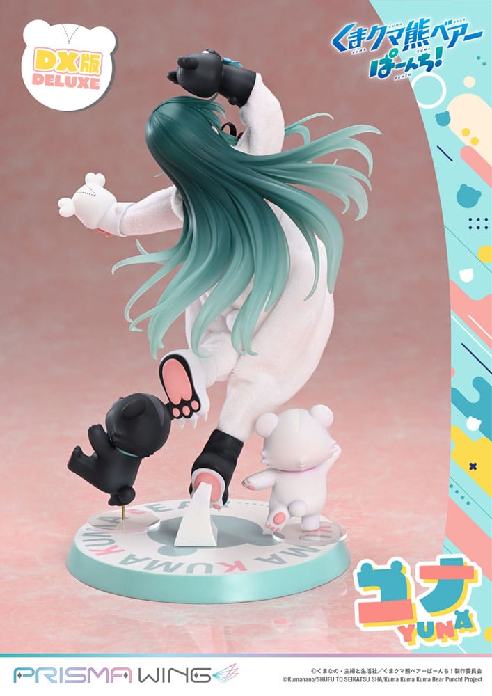 Kuma Kuma Kuma Bear Punch! Prisma Wing PVC Statue 1/7 Yuna Deluxe Version 28 cm  