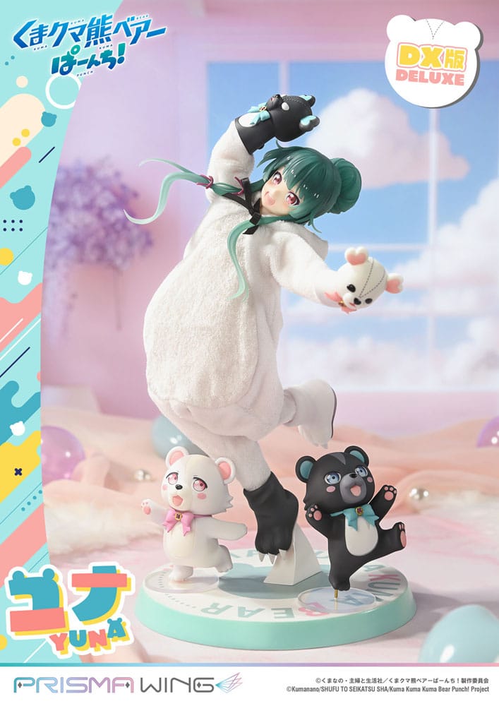 Kuma Kuma Kuma Bear Punch! Prisma Wing PVC Statue 1/7 Yuna Deluxe Version 28 cm  