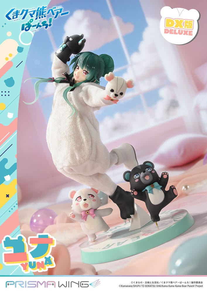 Kuma Kuma Kuma Bear Punch! Prisma Wing PVC Statue 1/7 Yuna Deluxe Version 28 cm  