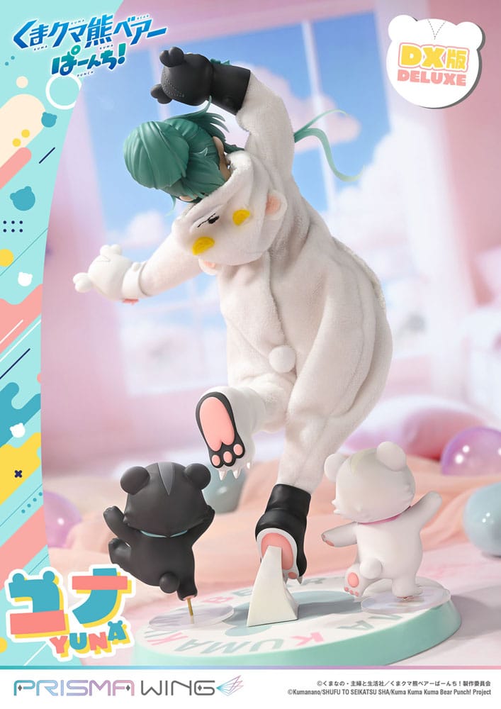 Kuma Kuma Kuma Bear Punch! Prisma Wing PVC Statue 1/7 Yuna Deluxe Version 28 cm  