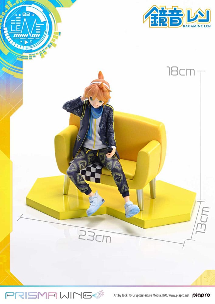 Vocaloid Piapro Characters Prisma Wing PVC Statue 1/7 Kagamine Len (Art by lack) 18 cm    