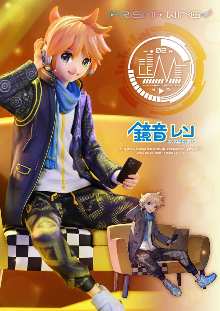 Vocaloid Piapro Characters Prisma Wing PVC Statue 1/7 Kagamine Len (Art by lack) 18 cm    