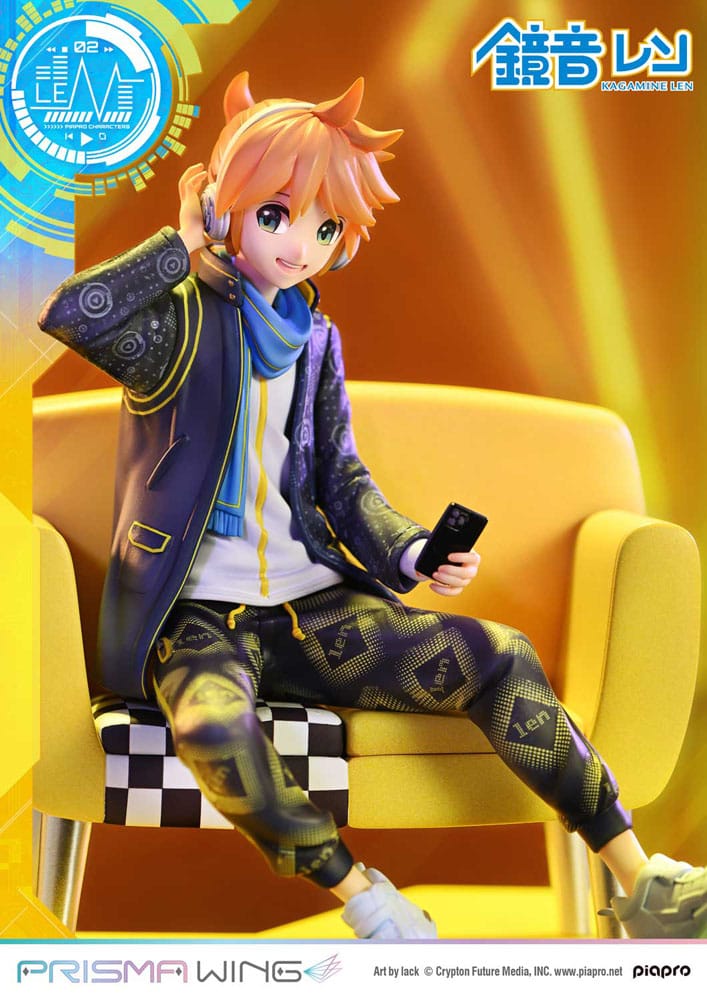 Vocaloid Piapro Characters Prisma Wing PVC Statue 1/7 Kagamine Len (Art by lack) 18 cm    