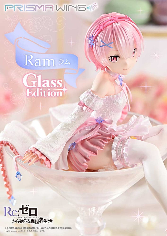 Re:ZERO Starting Life in Another World Prisma Wing PVC Statue 1/7 Ram Glass Edition 24 cm  