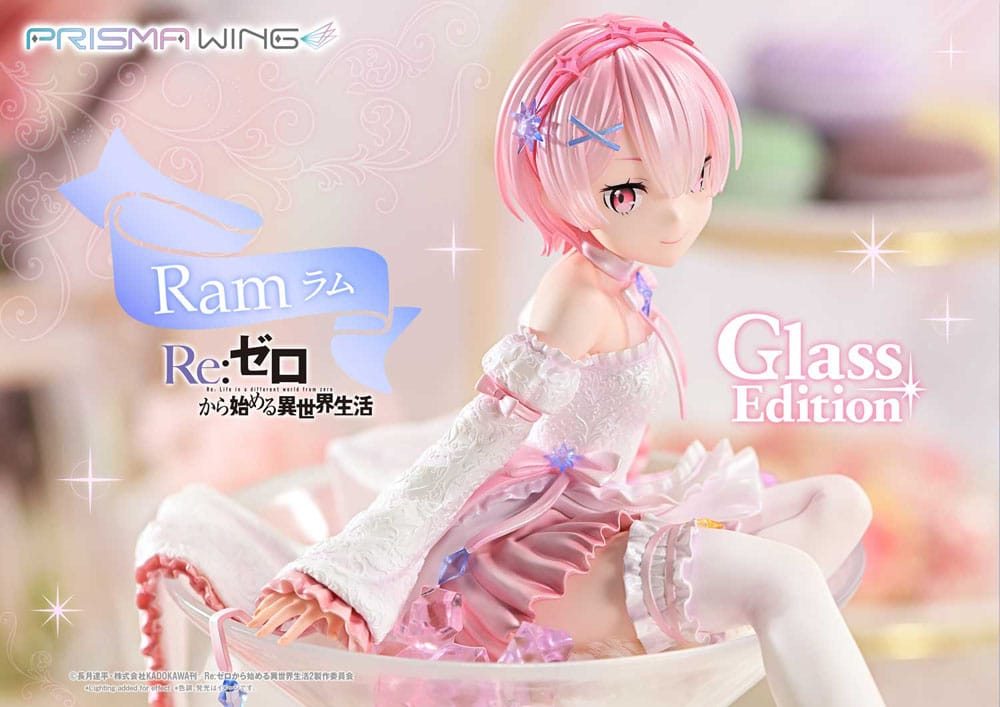 Re:ZERO Starting Life in Another World Prisma Wing PVC Statue 1/7 Ram Glass Edition 24 cm  