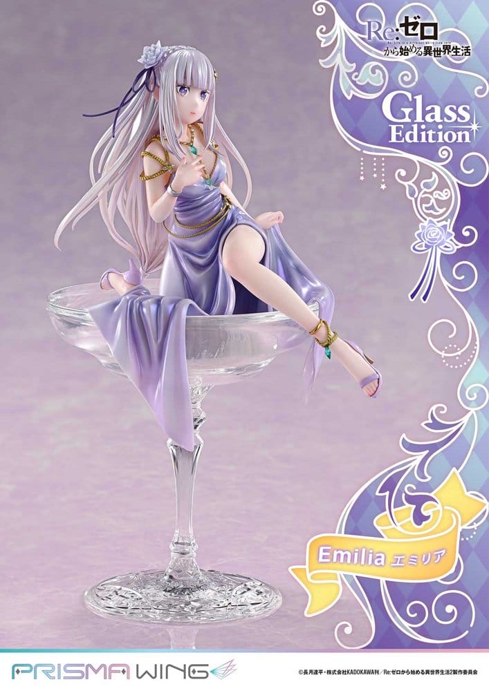 Re:Zero Prisma Wing Statue 1/7 Emilia Glass Edition 29 cm