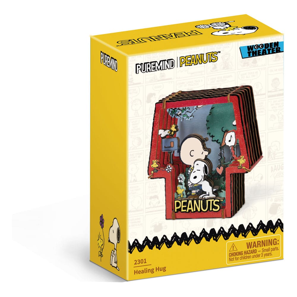 Die Peanuts Puremind Modellbausatz Wooden Theater Healing Hug
