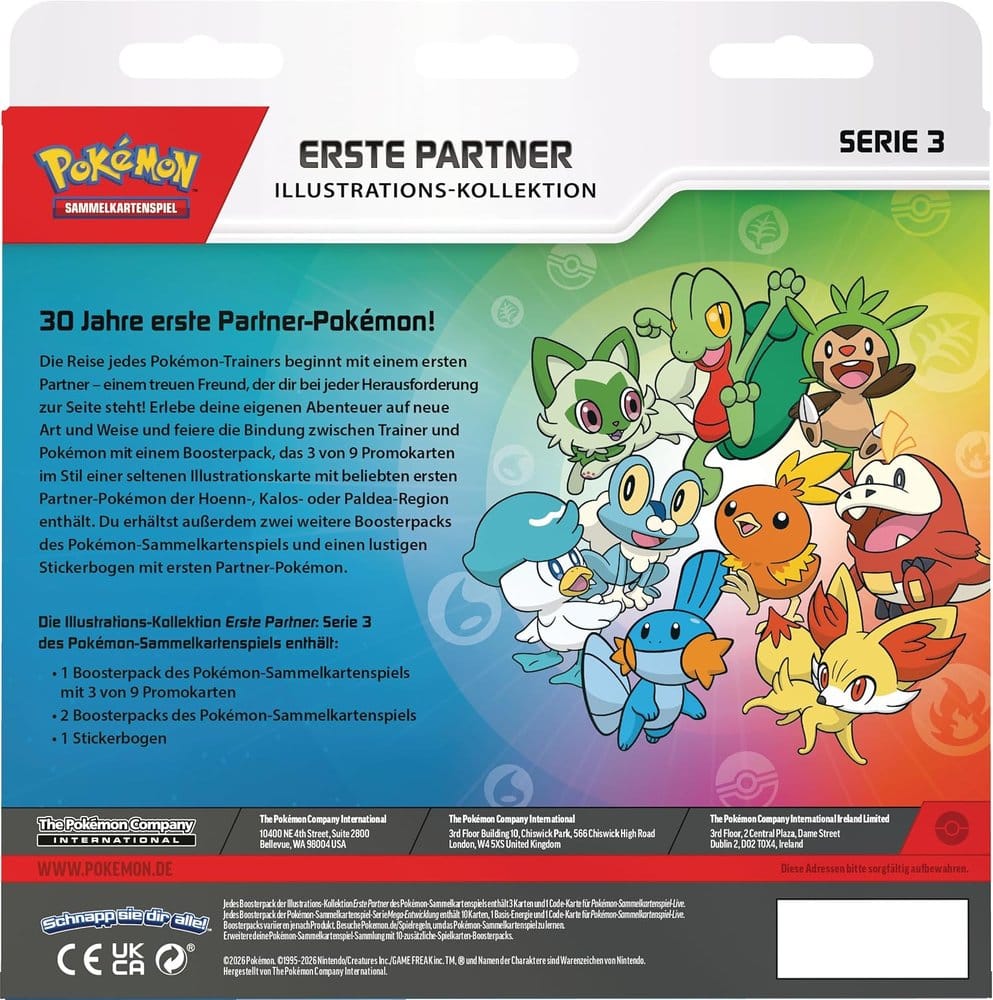 Pokemon TCG Erste Partner Illustrations-Kollektion Serie 3 *Deutsche Version*