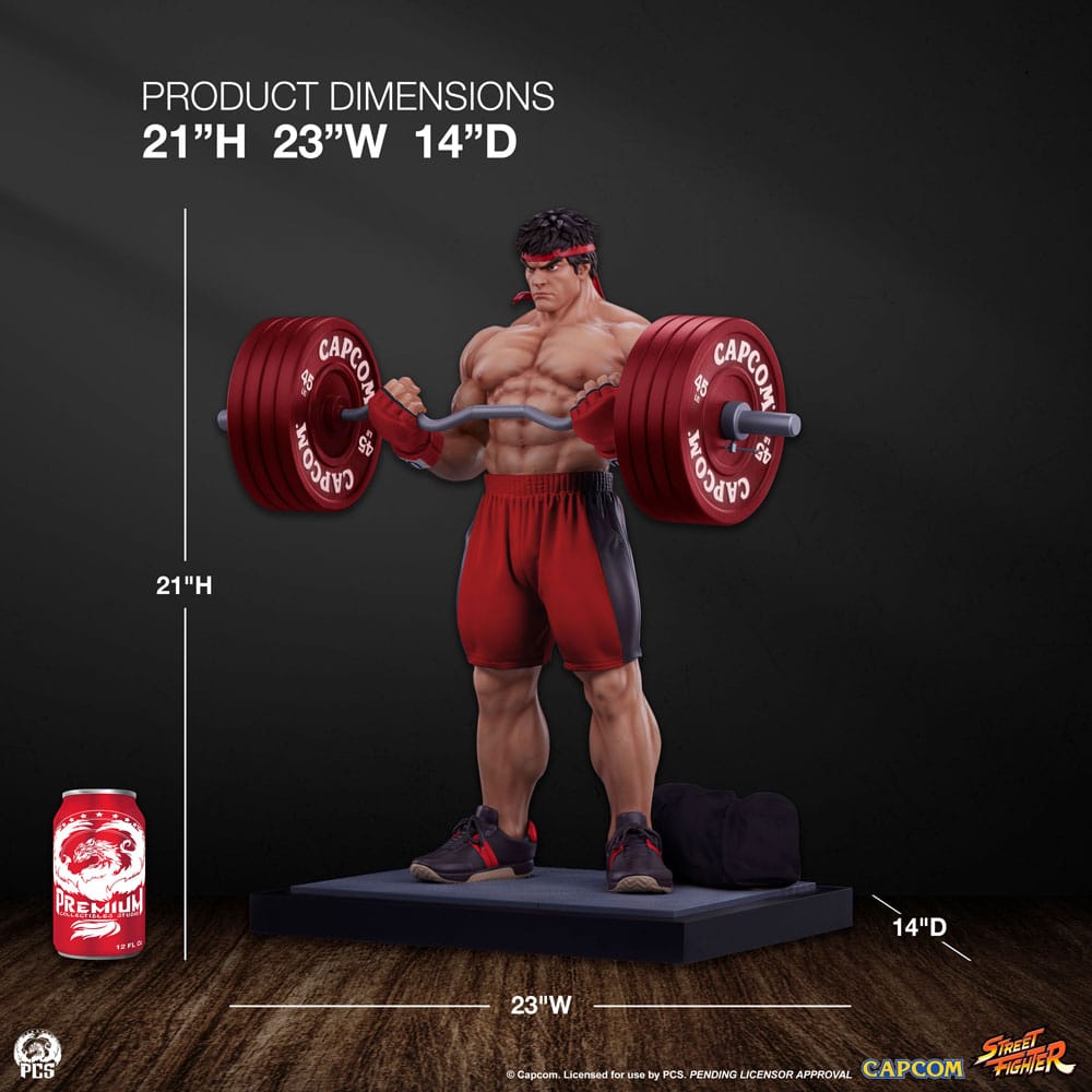 Street Fighter Premier Series Statue 1/4 Ryu: Powerlifting 53 cm    