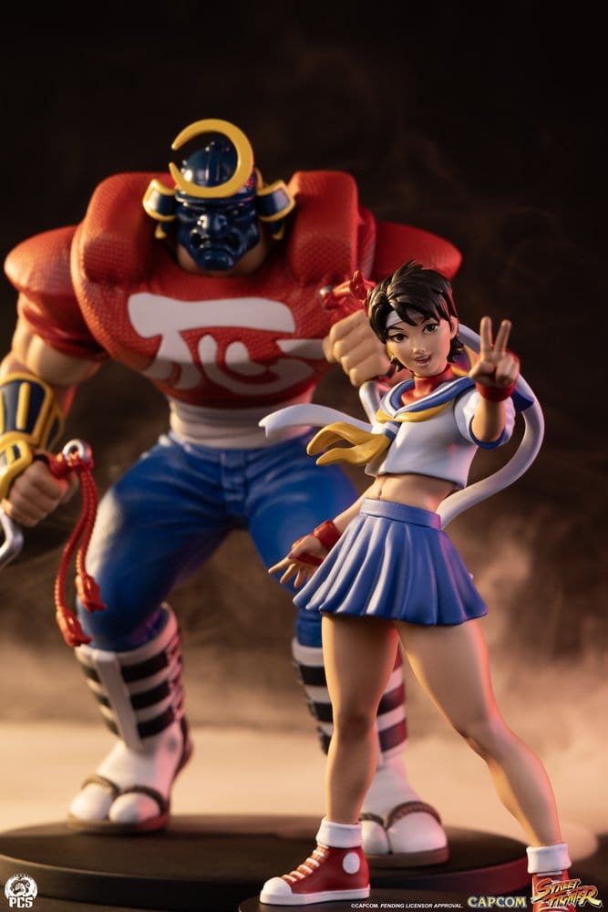 Street Fighter Street Jam Statuen 1/10 Sakura & Sodom 22 cm