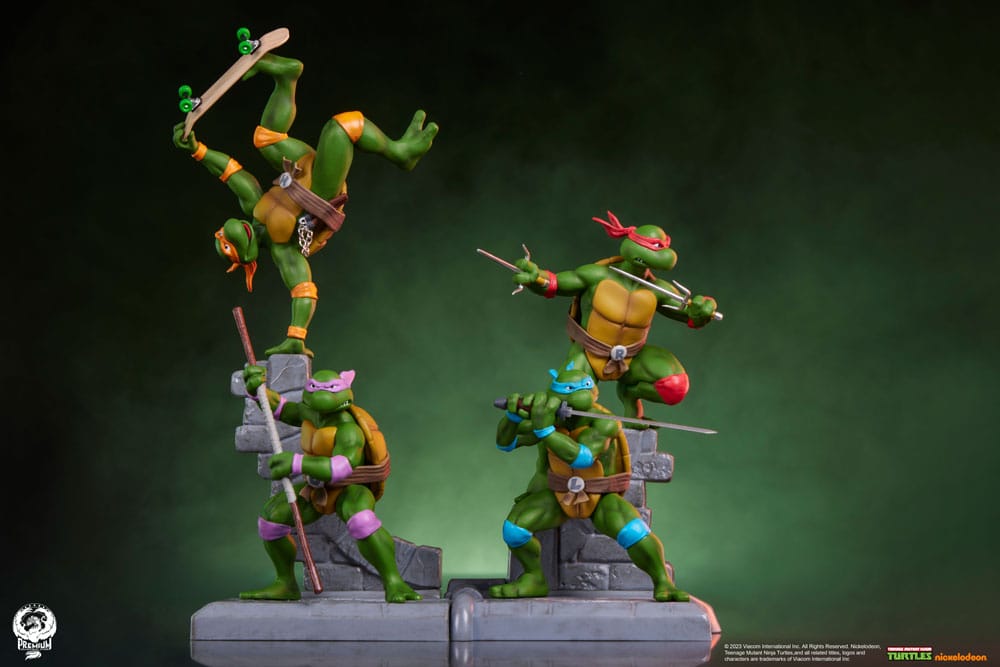 Teenage Mutant Ninja Turtles PVC Statue 4-er Pack 20 cm