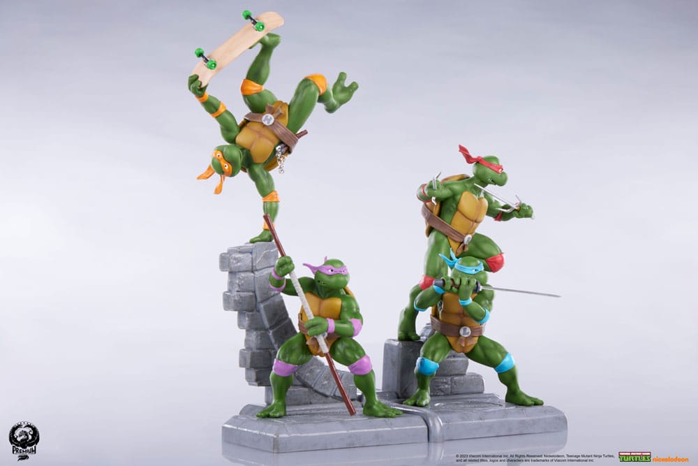 Teenage Mutant Ninja Turtles PVC Statue 4-er Pack 20 cm