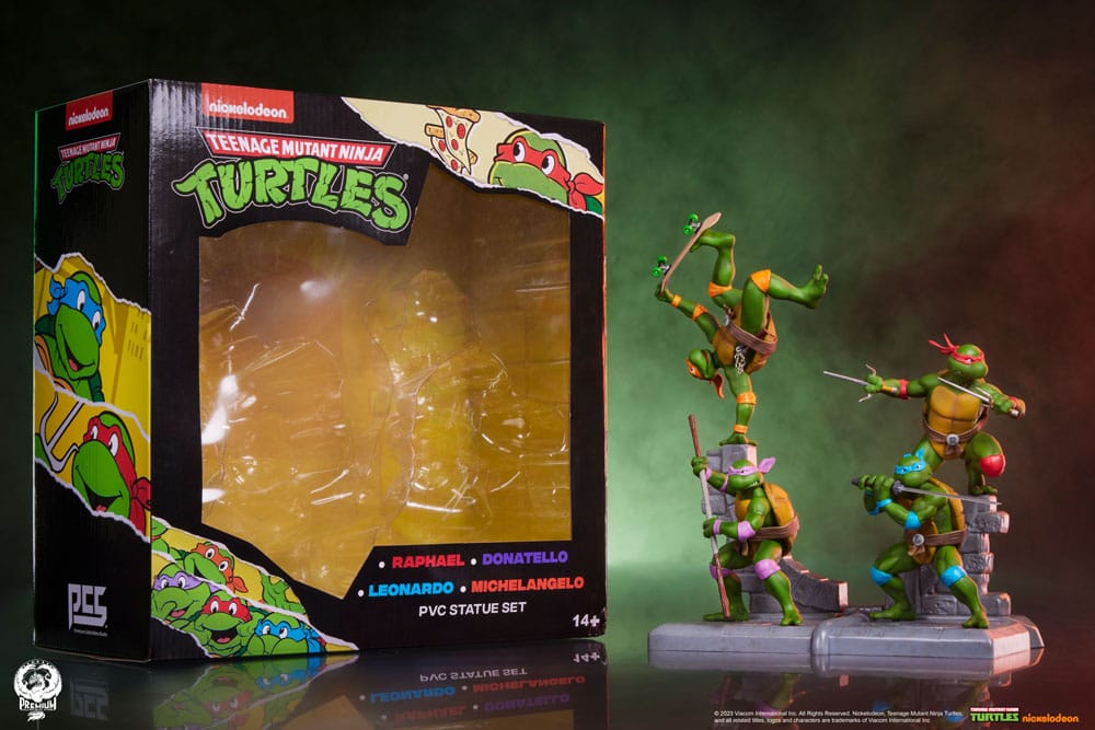 Teenage Mutant Ninja Turtles PVC Statue 4-er Pack 20 cm
