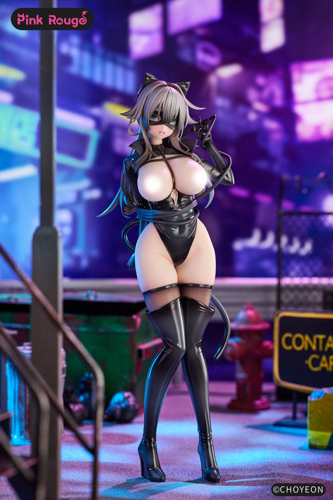 Original Character PVC Statuen 2er-Set 1/6 Cat Woman Happy-chan DX Ver. 27 cm  