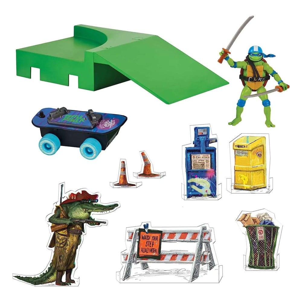 Teenage Mutant Ninja Turtles: Mutant Mayhem Build N' Shred Skatepark Sortiment (8)