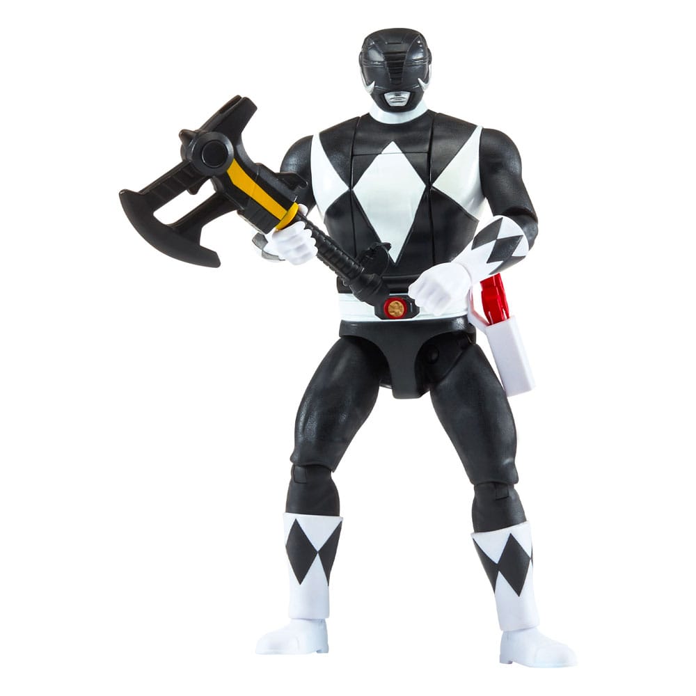 Power Rangers Actionfigur Auto-Morphin Black Ranger 12 cm
