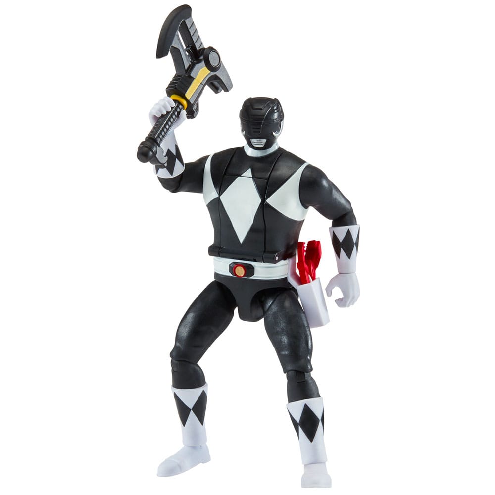 Power Rangers Actionfigur Auto-Morphin Black Ranger 12 cm