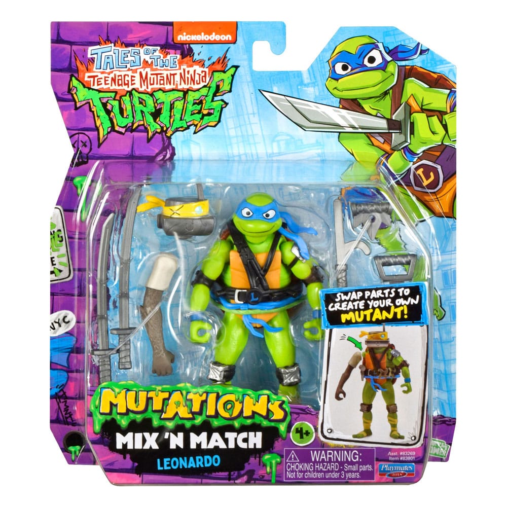 Die Abenteuer der Teenage Mutant Ninja Turtles Mix 'n Match Actionfigur Leonardo 12 cm